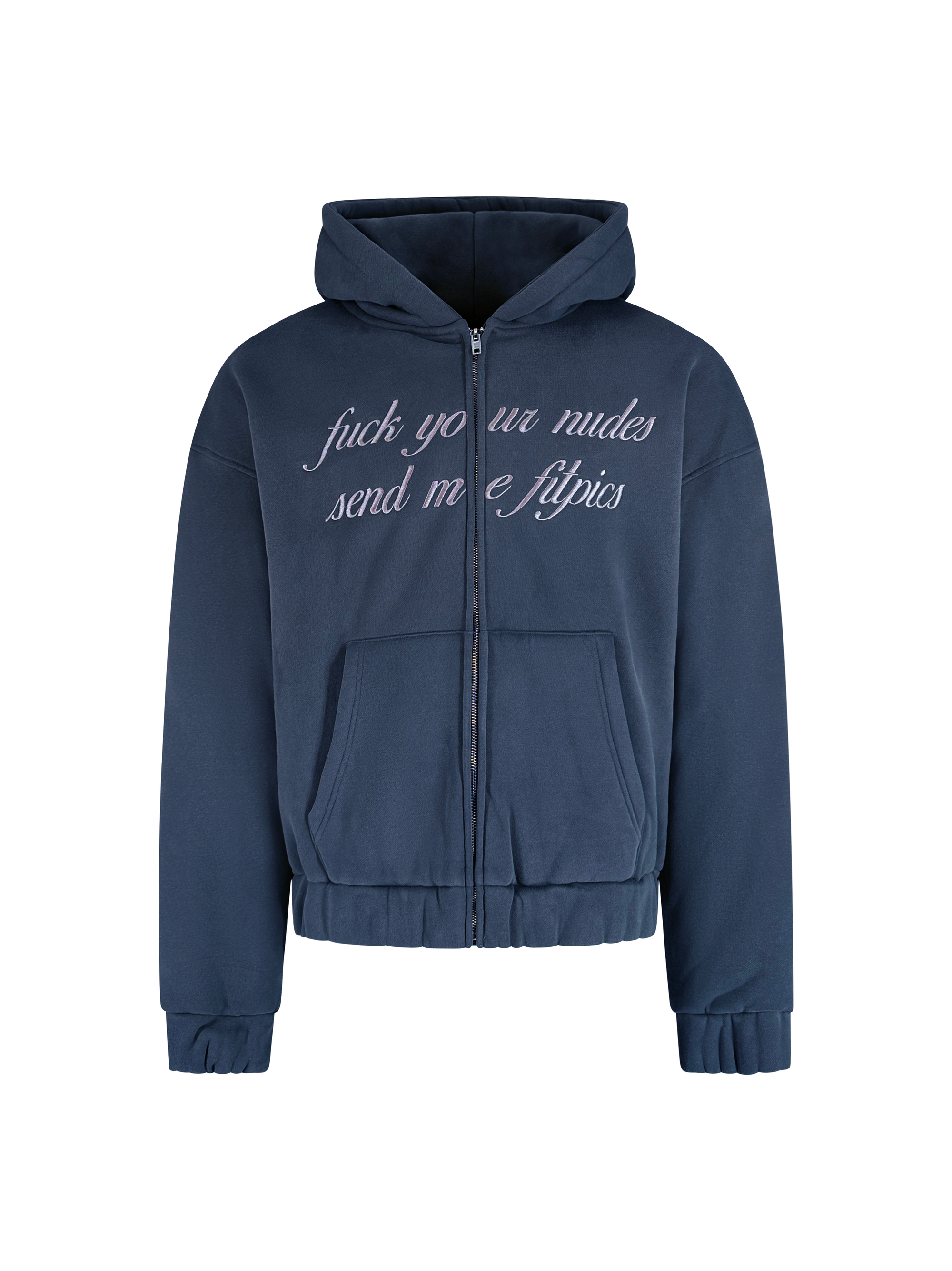 N**es Zip Hoodie Navy-Blue