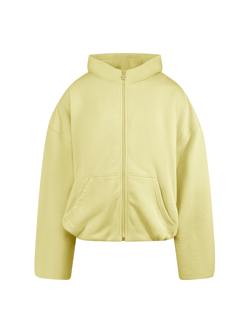 Flower Zip-Hoodie Yellow